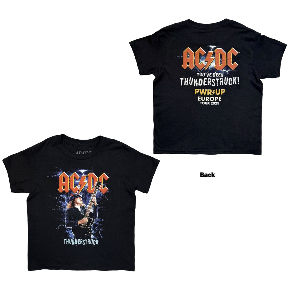 AC/DC - Thunderstruck EU Tour '25 Kinder TShirt - Schwarz